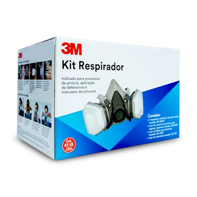 Kit Respirador 3M 6200