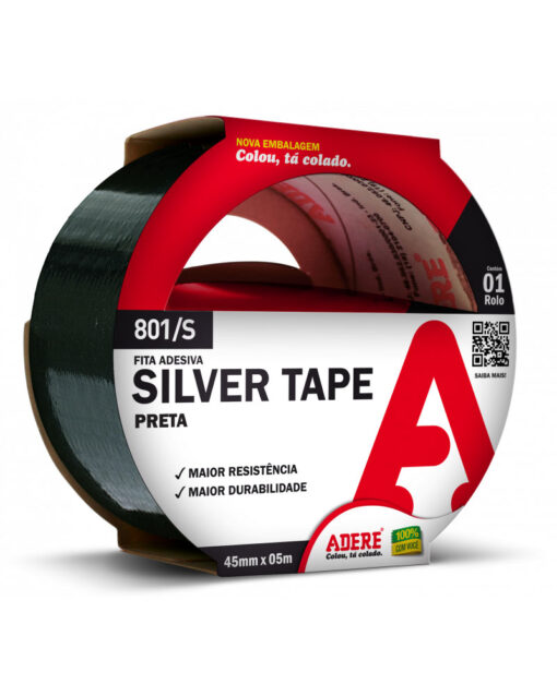 Fita Silver Tape Preta